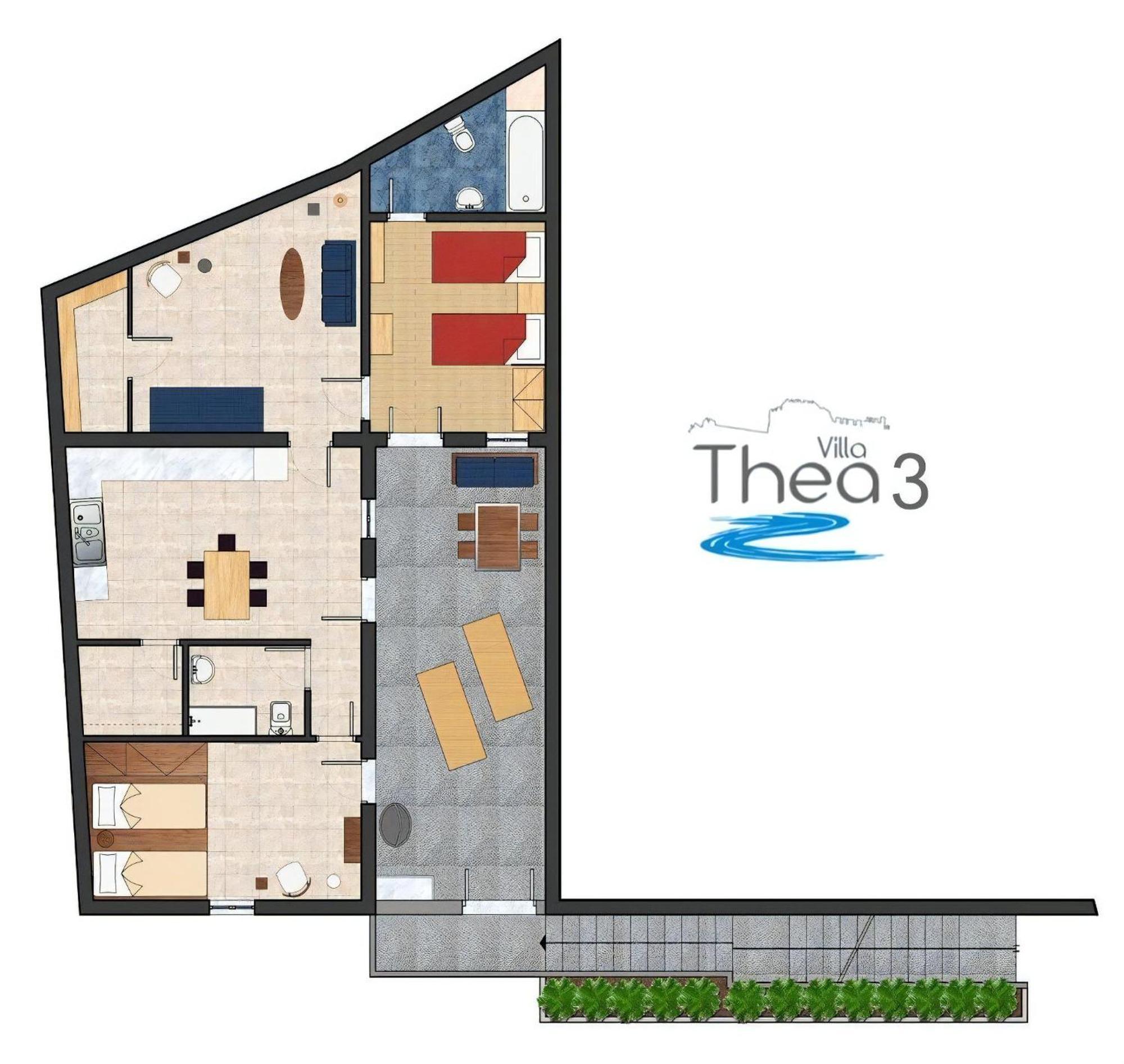 Villa Thalassa 3 Modern Comfort Traditional Greek Charm Private Courtyards Steps From Square